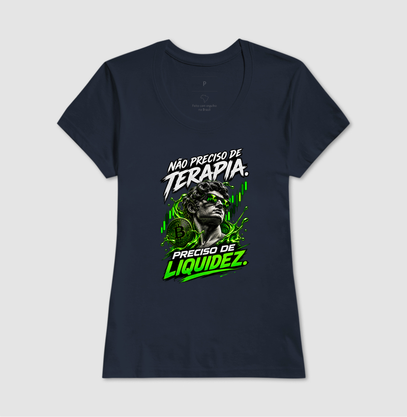 Camiseta Bitcoin Não Preciso de Terapia, Preciso de Liquidez - Imagem 9