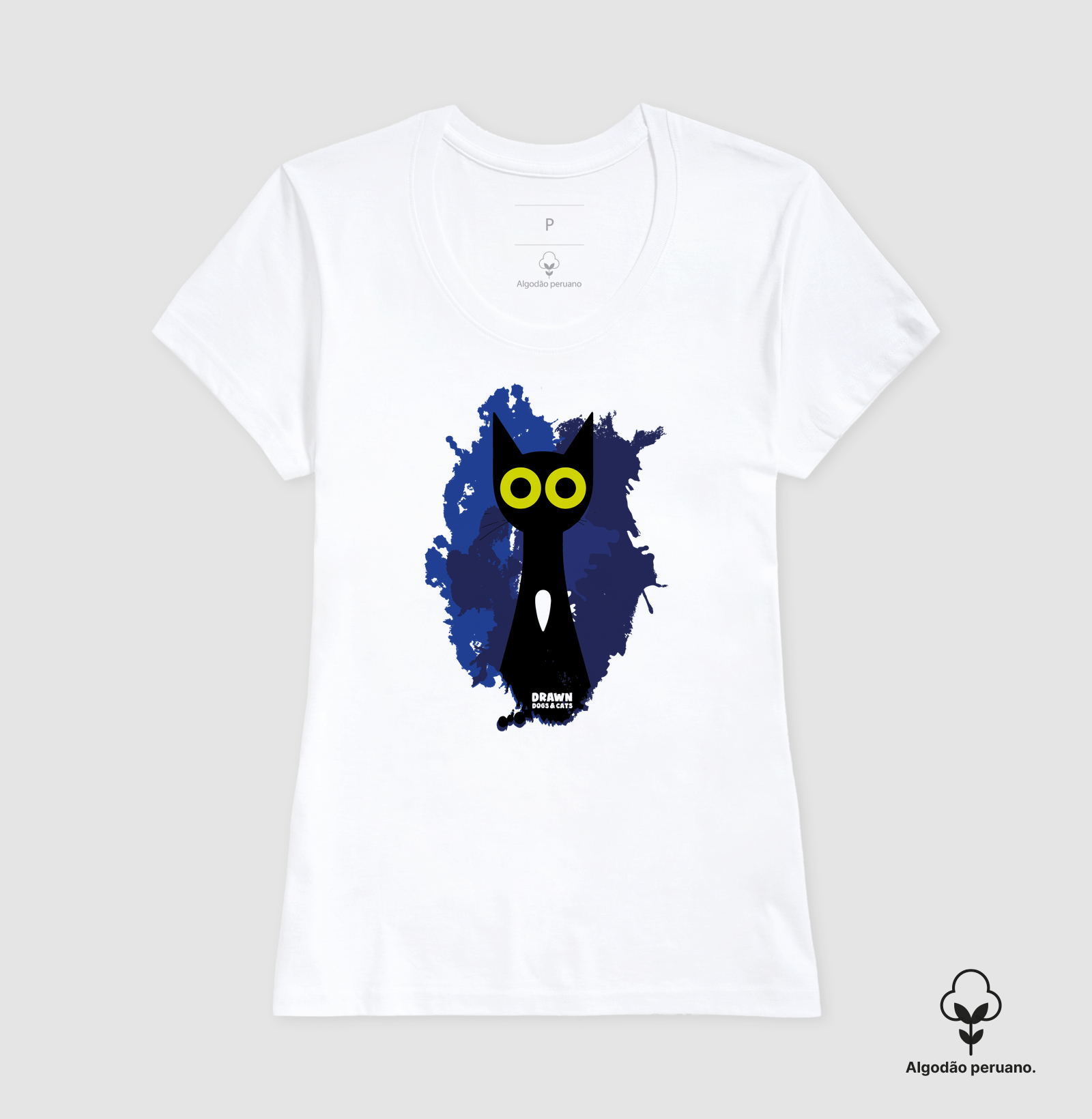 Gato preto com fundo azul - Imagem 7