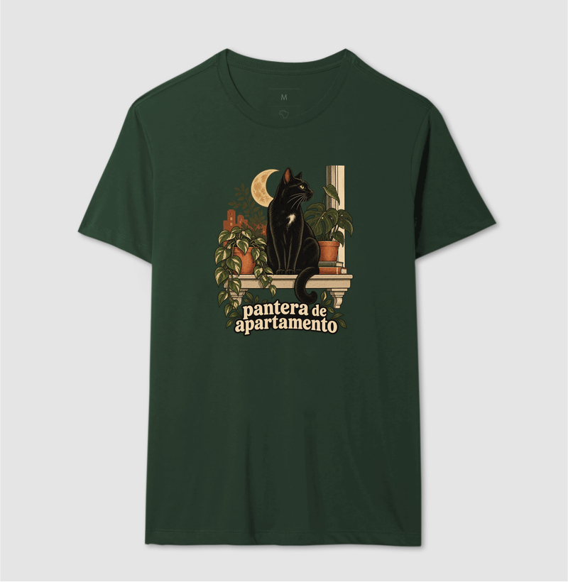 Camiseta Gato Preto "pantera de apartamento" | Pelo & Pano - Imagem 12