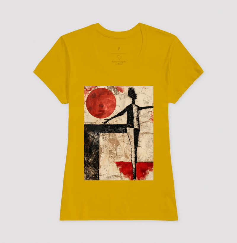 Camiseta Kurt Schwitters Geométrica Sol Vermelho - Imagem 15