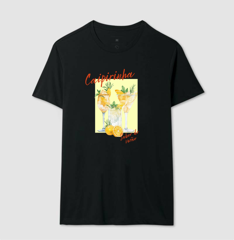 Camiseta Algodão Premium Caipirinha – Sabor do Verão - Imagem 2