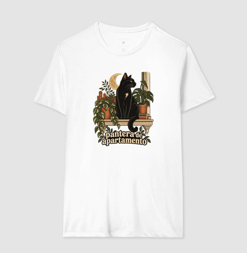 Camiseta Gato Preto "pantera de apartamento" | Pelo & Pano - Imagem 4