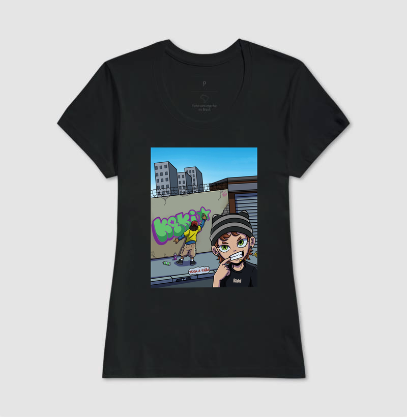 Camiseta Pega a Visão Kaki Regular Fit - Imagem 3