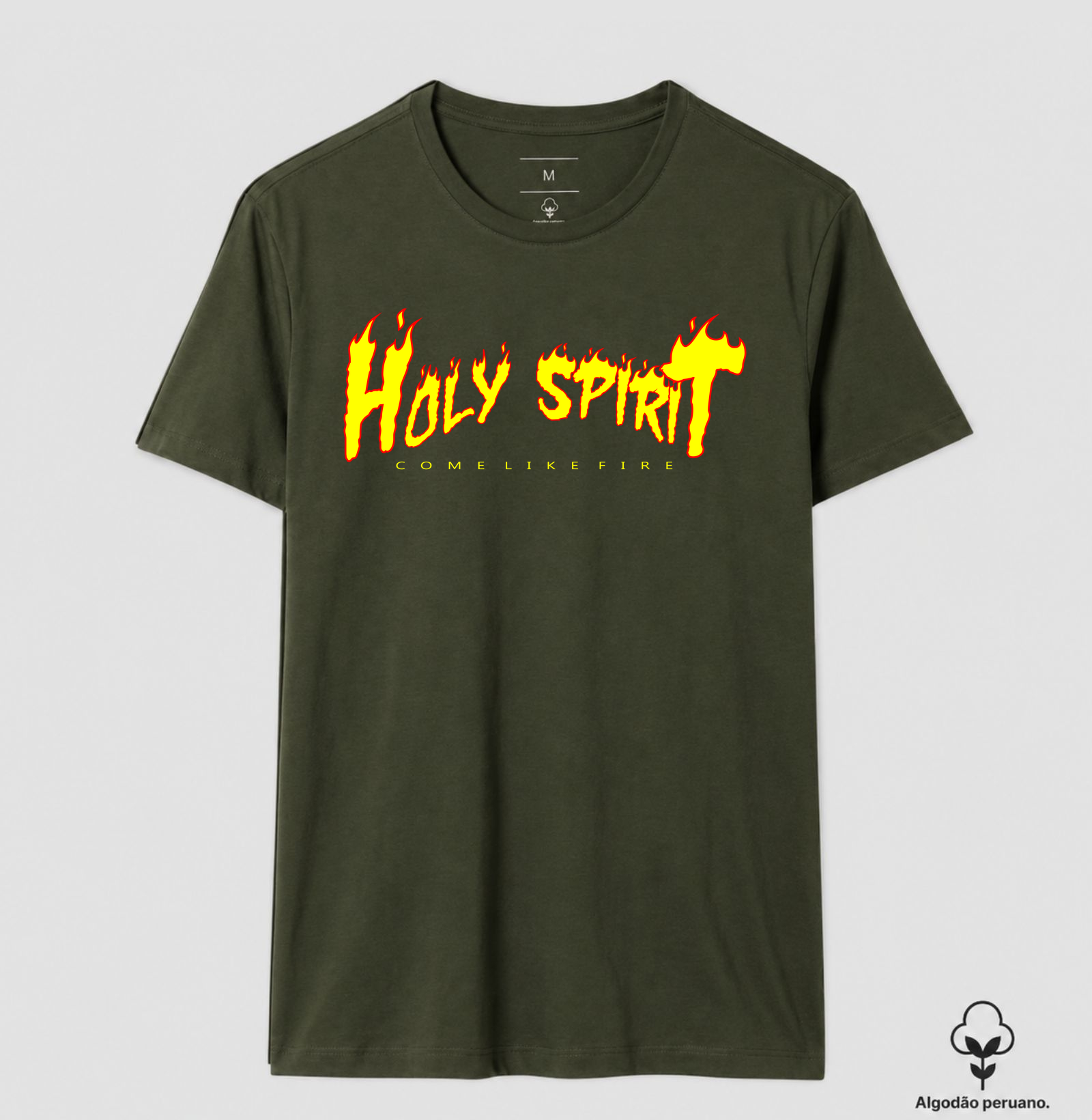 Camiseta Algodão Peruano Cristã Holy Spirit Espírito Santo - Imagem 6