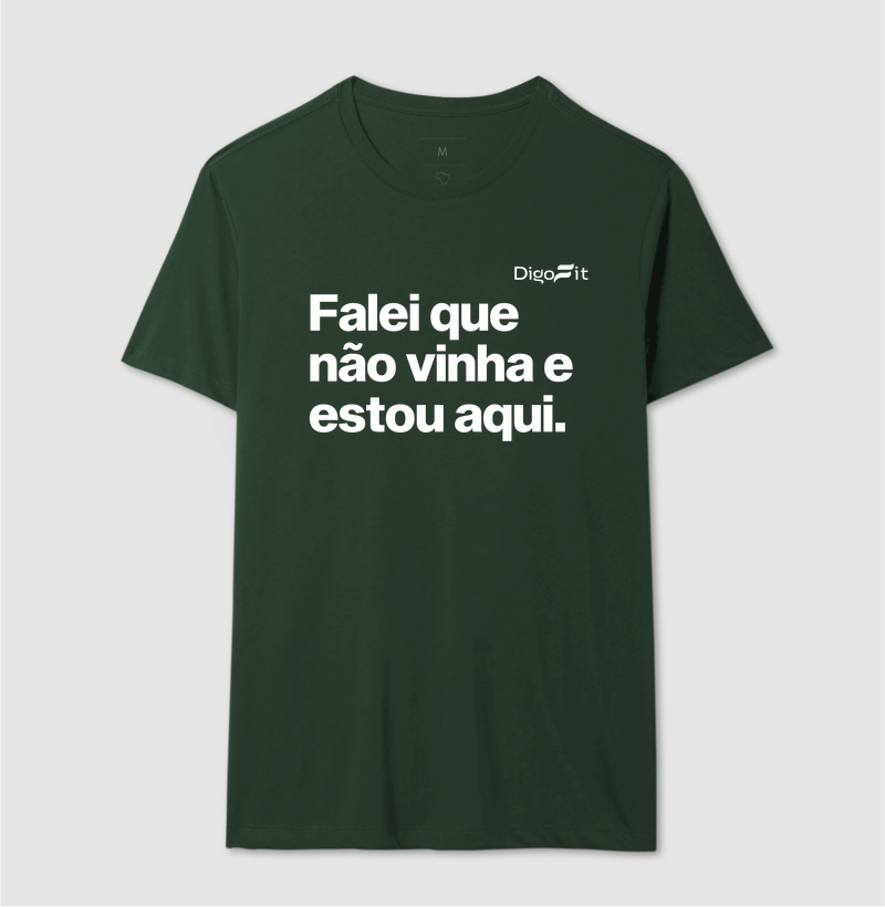 CAMISETA ACADEMIA FALEI QUE NÃO VINHA E ESTOU AQUI - Imagem 12