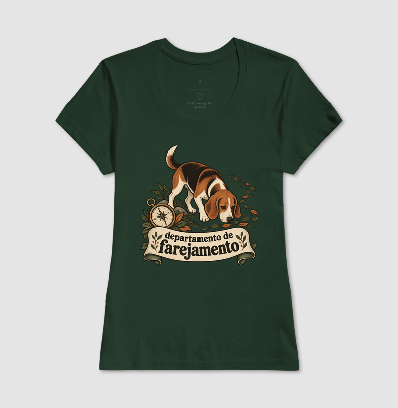Camiseta Cão Farejador "departamento de farejamento" | Pelo & Pano - Imagem 13