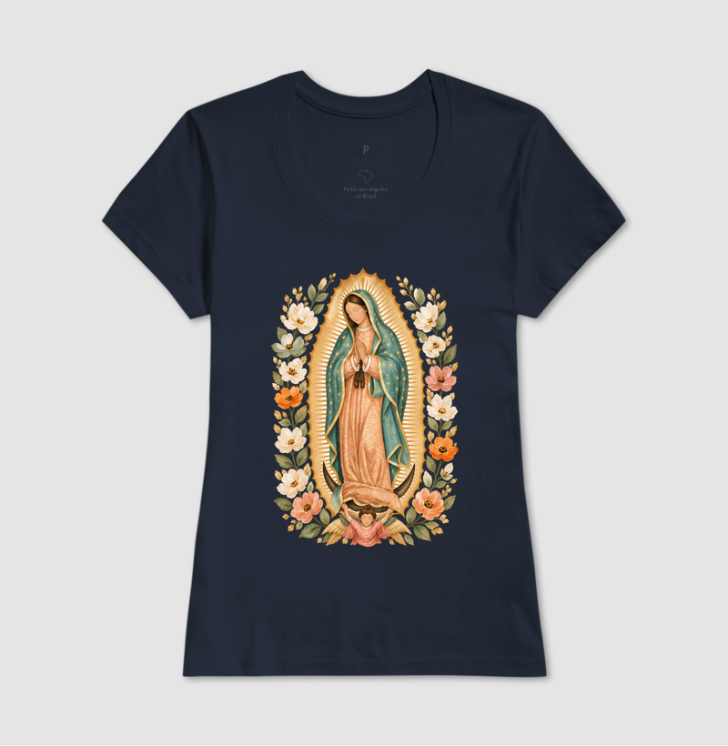 Nossa Senhora de Guadalupe com Flores - Imagem 7