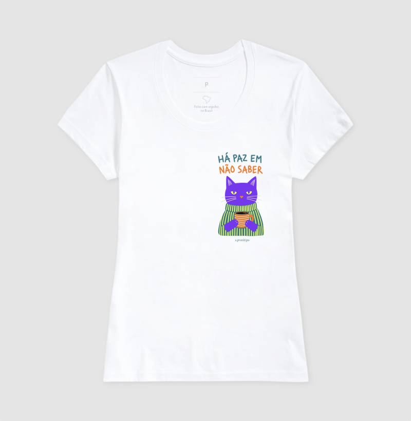 Camiseta Há Paz em Não Saber (estampa P) - Imagem 5