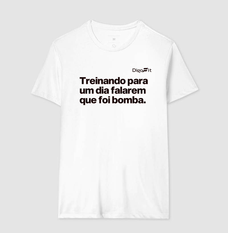 CAMISETA ACADEMIA TREINANDO PARA FALAREM QUE FOI BOMBA - Imagem 4