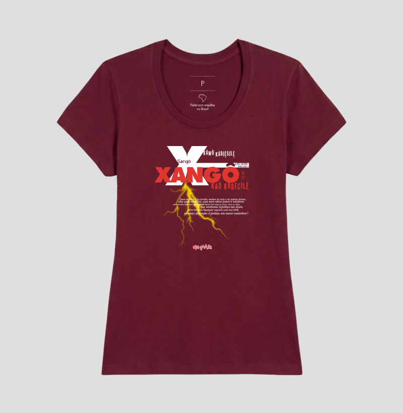 camiseta XANGÔ oração feminina - Imagem 3