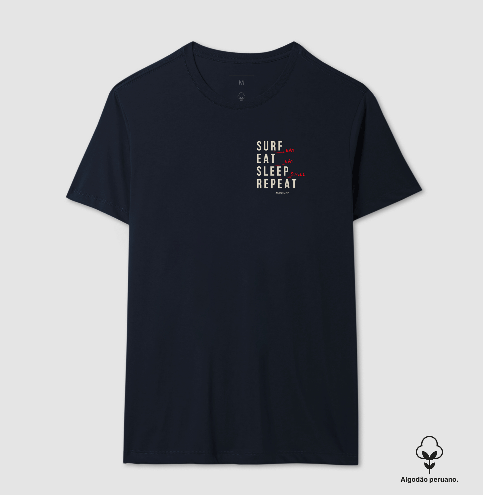 Camiseta Surf (Eat). Eat. Sleep. Repeat. - Algodão Peruano - Imagem 6