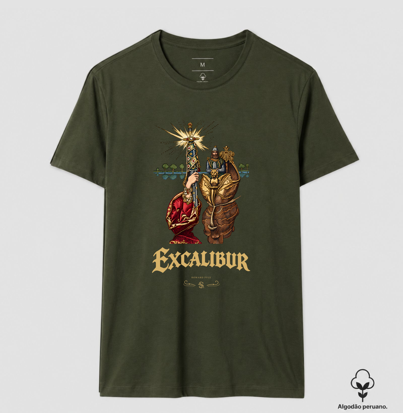 Excalibur — Howard Pyle (Algodão peruano) - Imagem 6
