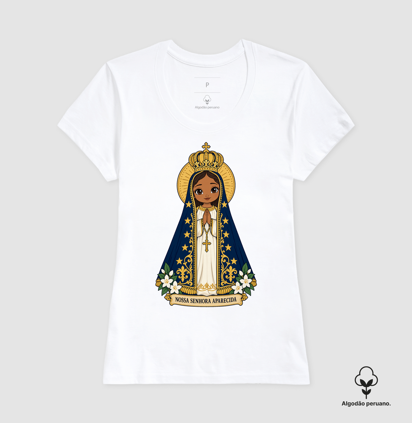Nossa Senhora Aparecida estilo chibi - Imagem 6