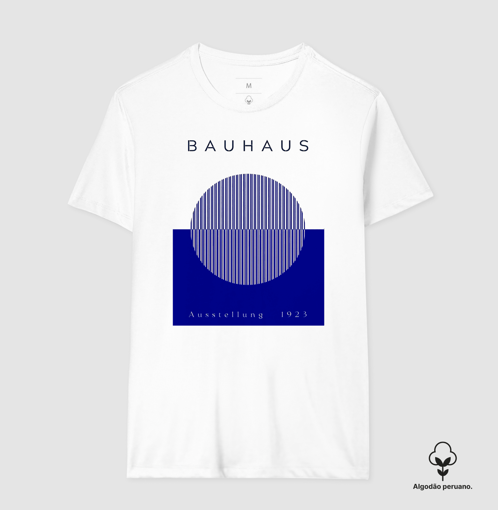 Camiseta Bauhaus 1923 | Design Geométrico Minimalista | Algodão Peruano - Imagem 2