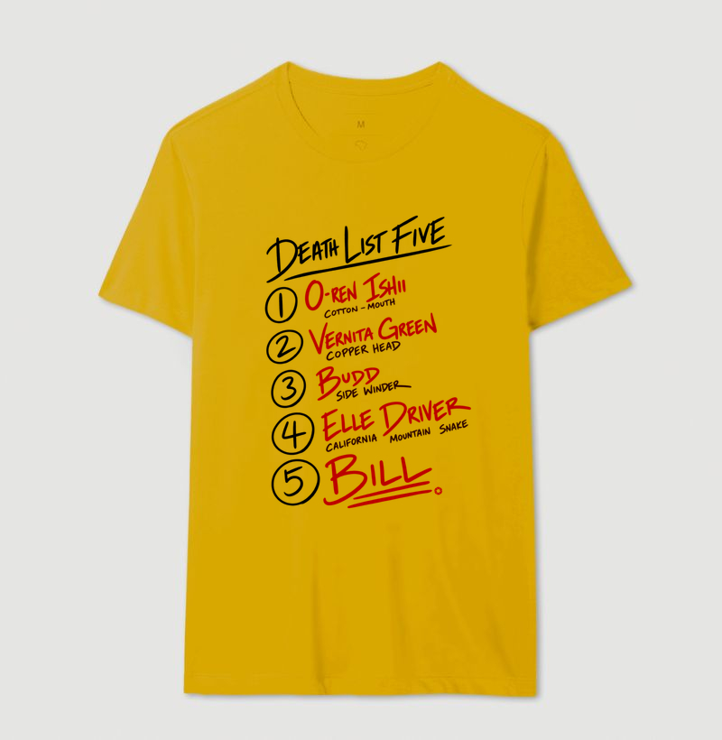 Camiseta Kill Bill – Death List Five - Imagem 6