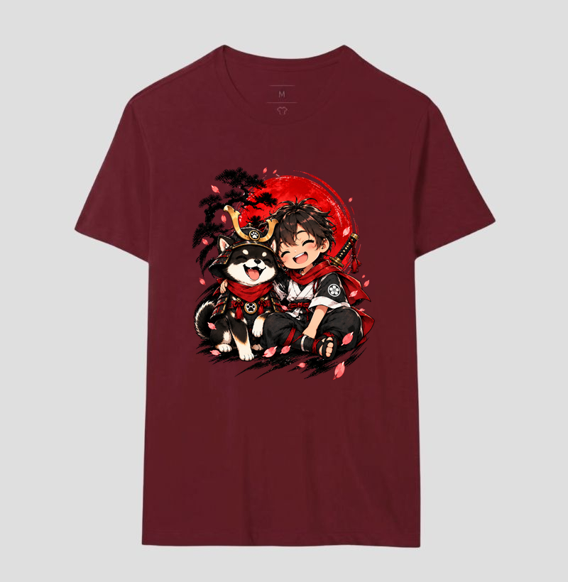 Pequeno Samurai & Shiba — Amigos de Honra (Preto) - Imagem 18