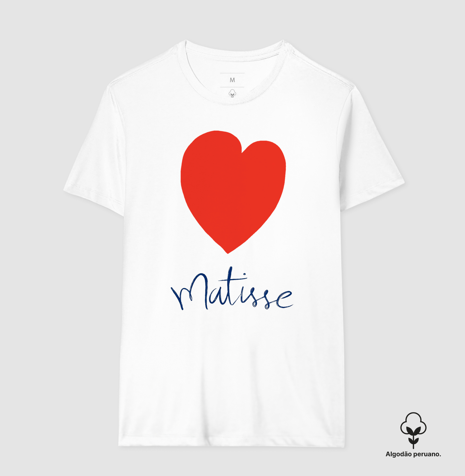 Camiseta Henri Matisse – The Heart (Le Coeur) Algodão Peruano Tanguis - Imagem 2