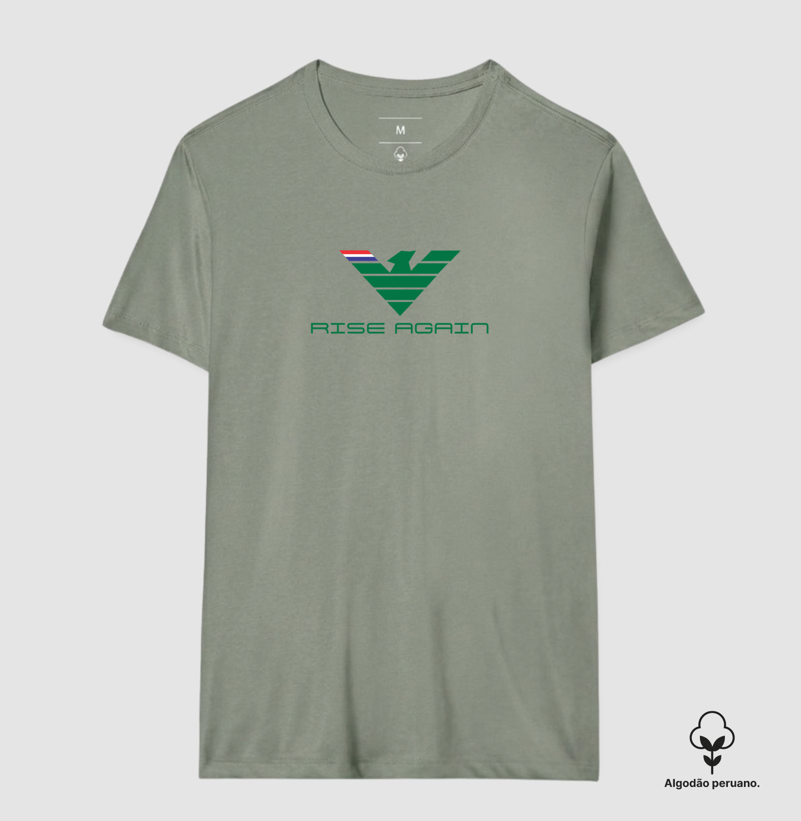 🌿 RISE AGAIN | Estampa Exclusiva  Renove seu estilo com a poderosa estampa RISE AGAIN, uma arte que representa superação, evolução e a capacidade de sempre se reerguer. Com design geométrico moderno em verde intenso e detalhes inspirados nas cores da Tailândia, esta composição transmite energia, equilíbrio e determinação. - Imagem 3