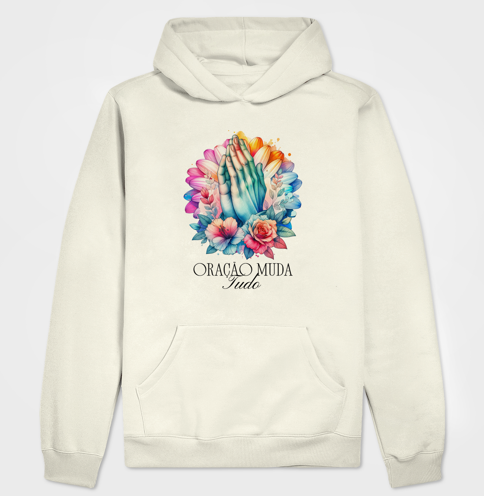 Hoodie Moletom Oração Muda Tudo - Imagem 3