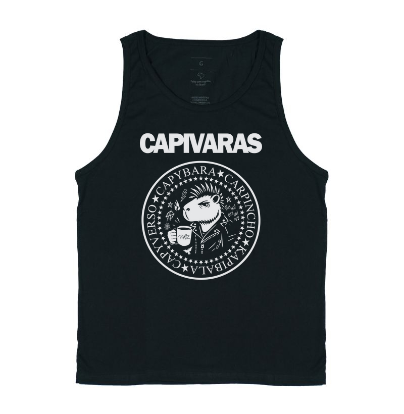 Camiseta Capivara Punk Rock - Imagem 3