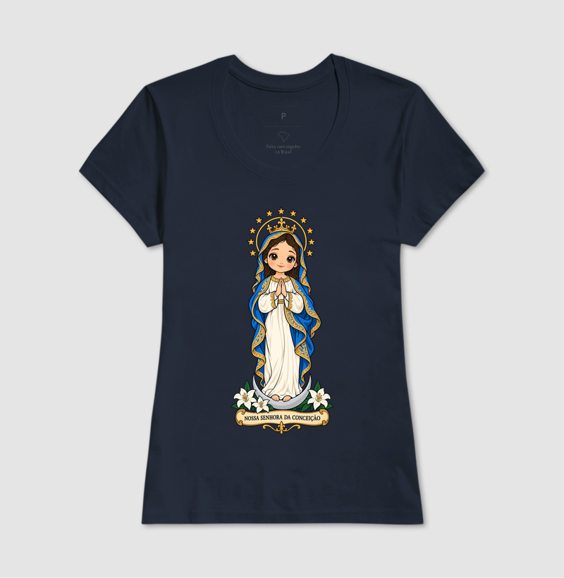 Nossa Senhora da Conceição estilo chibi - Imagem 7
