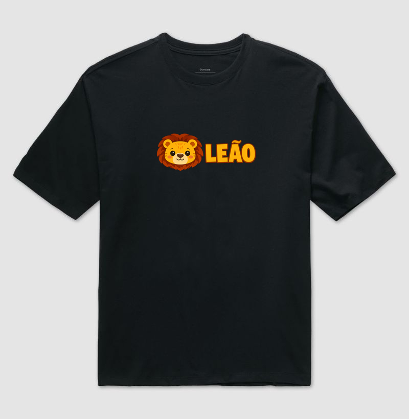 Práxis Camiseta Oversized ZOO Leão