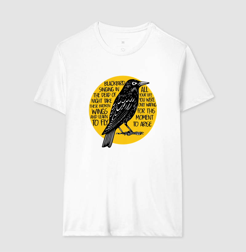 Camiseta Blackbird Lyrics - Imagem 5