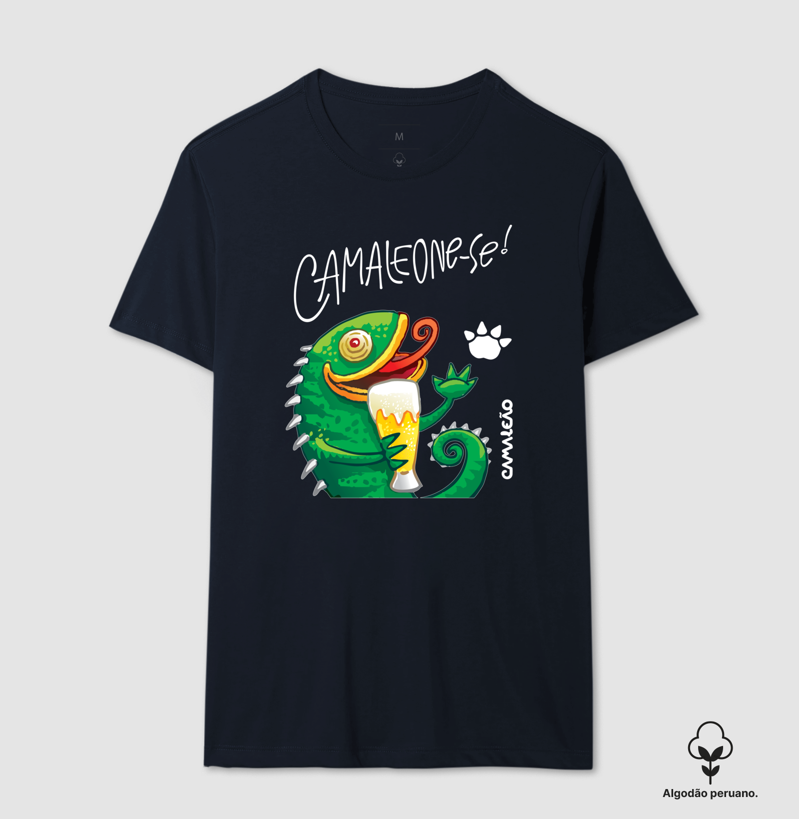 Camiseta Premium Masculina Camaleão - Camaleone-se Chopp
