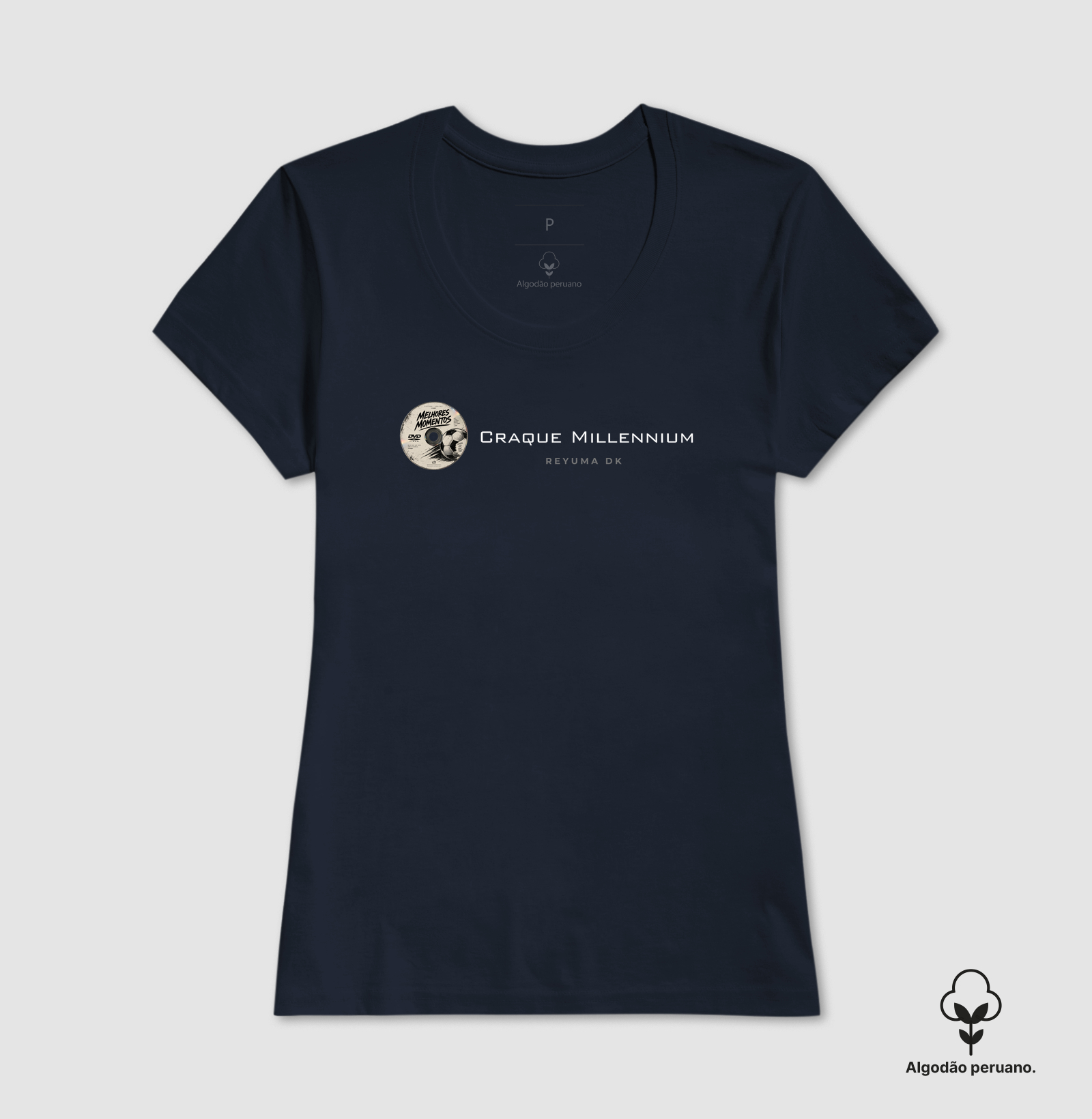 Camiseta Masculina, Feminina, Babylook e Unissex de Algodão Peruano Futebol "Craque Millennium"  - Imagem 7
