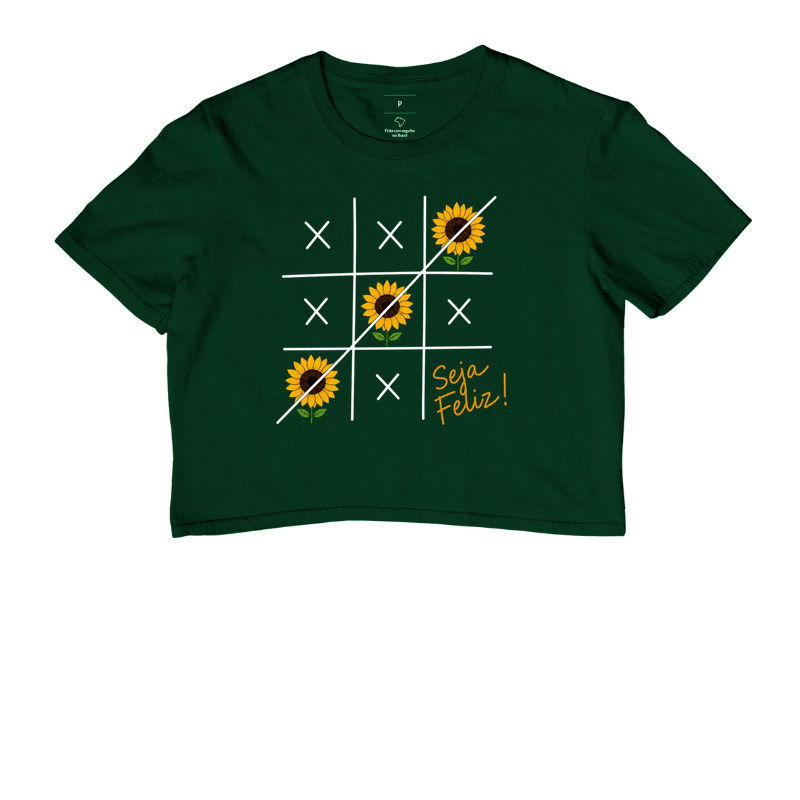 Camiseta Seja Feliz Girassol - Imagem 5