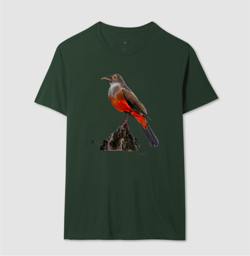Camiseta Sabiá-Laranjeira – Aves do Brasil - Imagem 12