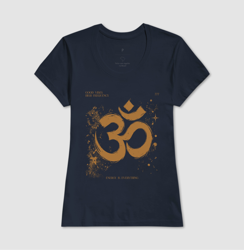 Camiseta - OM dourado - Imagem 8
