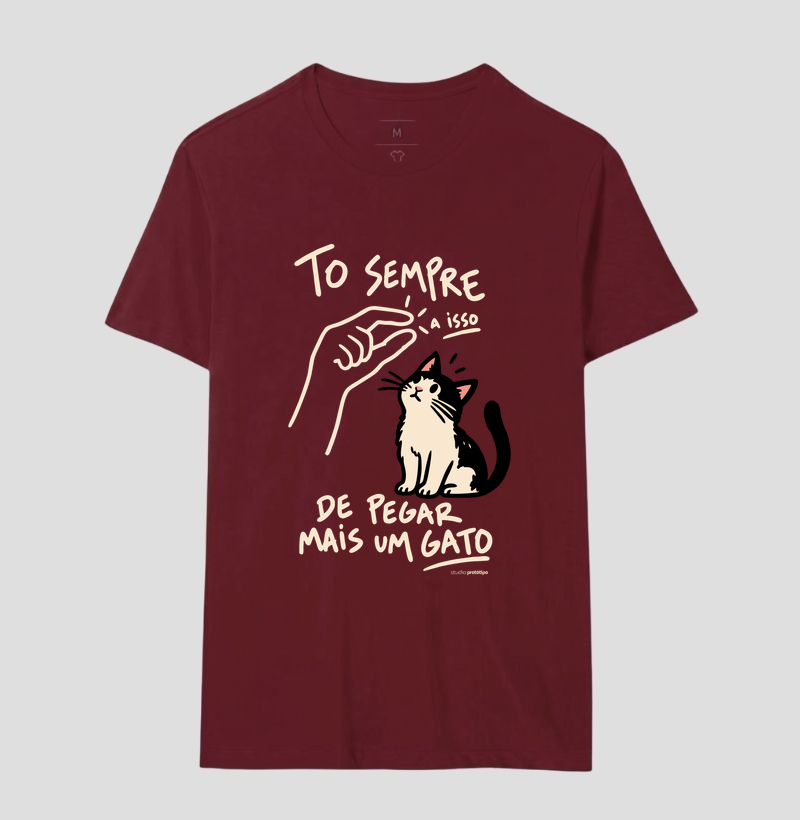 Camiseta Tô Sempre a Isso de Pegar Mais um Gato - Imagem 18
