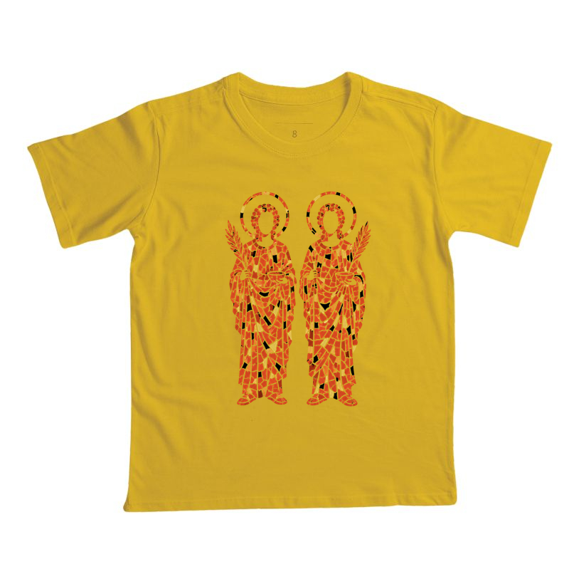 Camiseta Infantil São Cosme e Damião caquinhos - Imagem 5