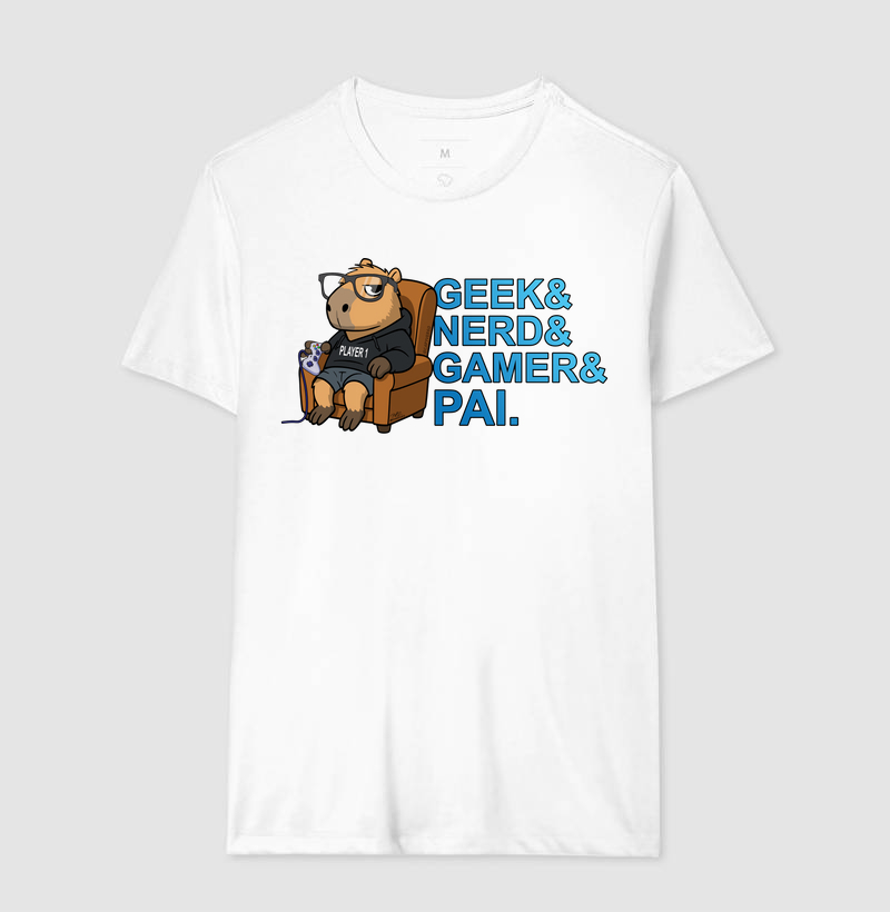 Camiseta Capivara Pai Gamer - Imagem 3
