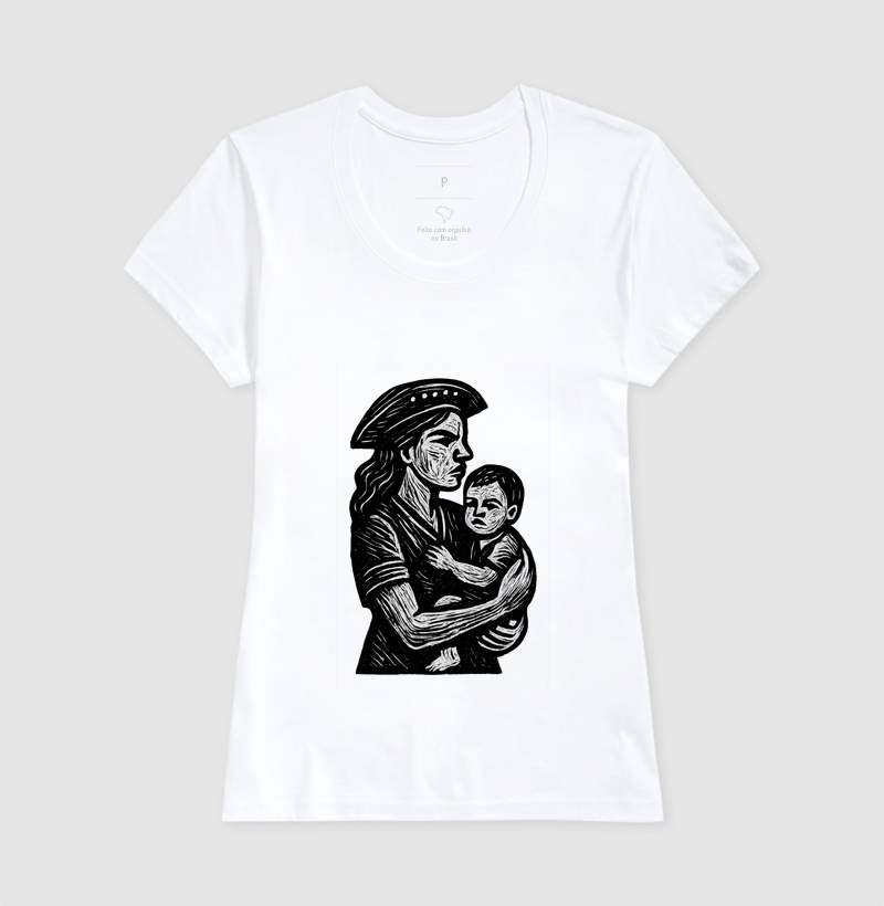 Mulher e Crianca - Xilogravura - Imagem 5