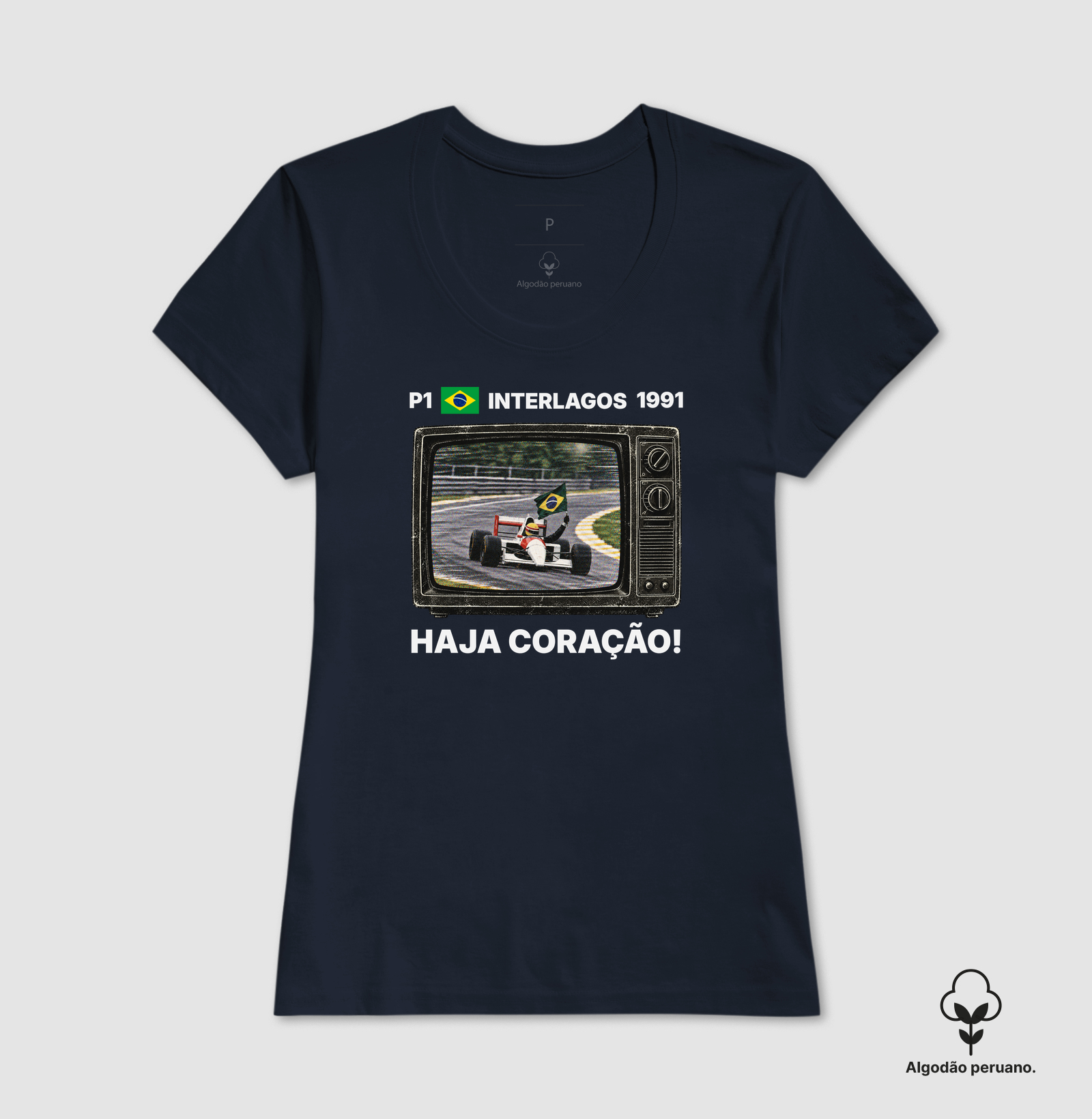 Domingo de Corrida – Camiseta Retrô TV Anos 90 Automobilismo - Imagem 2