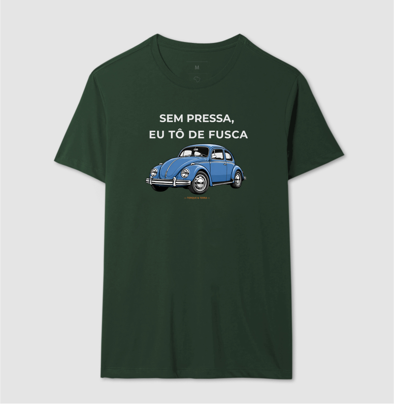 Sem pressa, eu tô de fusca - Azul médio acinzentado - Imagem 10