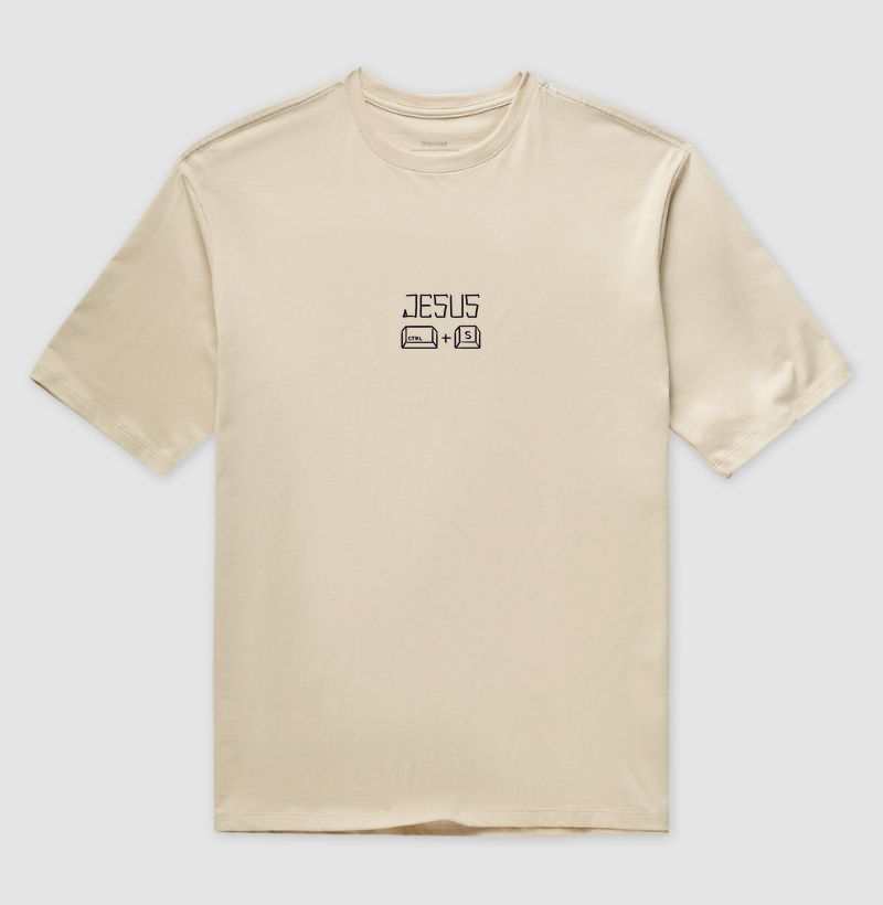 Camiseta JESUS SALVA (CTRL+S) - Oversized - Imagem 6