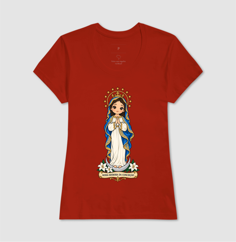 Nossa Senhora da Conceição estilo chibi - Imagem 9