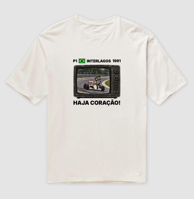 Domingo de Corrida – Camiseta Retrô TV Anos 90 Automobilismo - Imagem 4