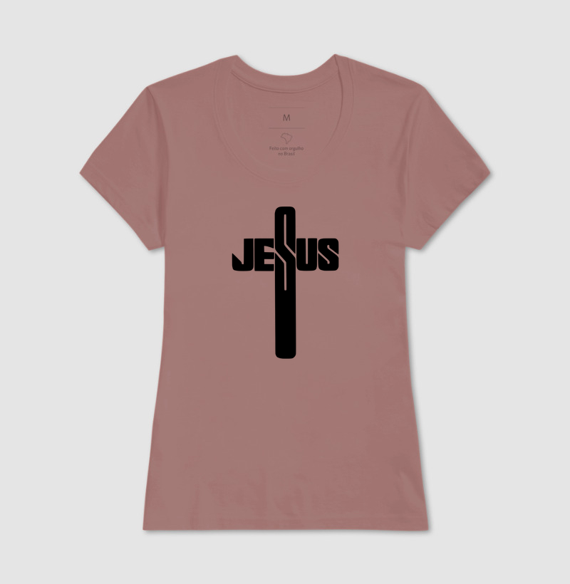 Camiseta Feminina Jesus Cruz - Imagem 9