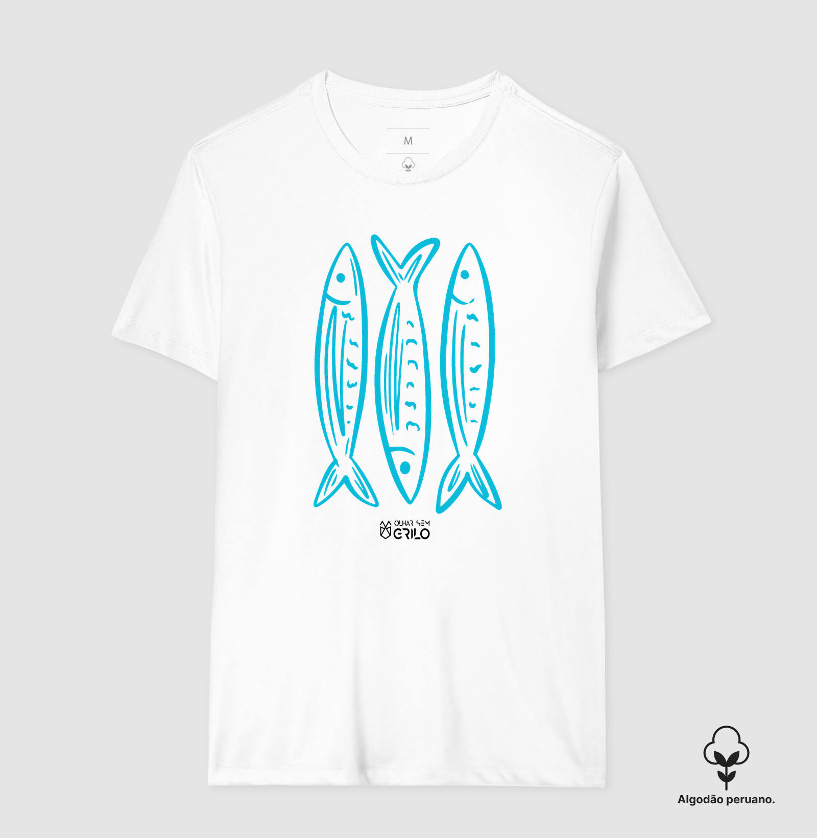 Camiseta Algodão Peruano - Peixe - Imagem 2