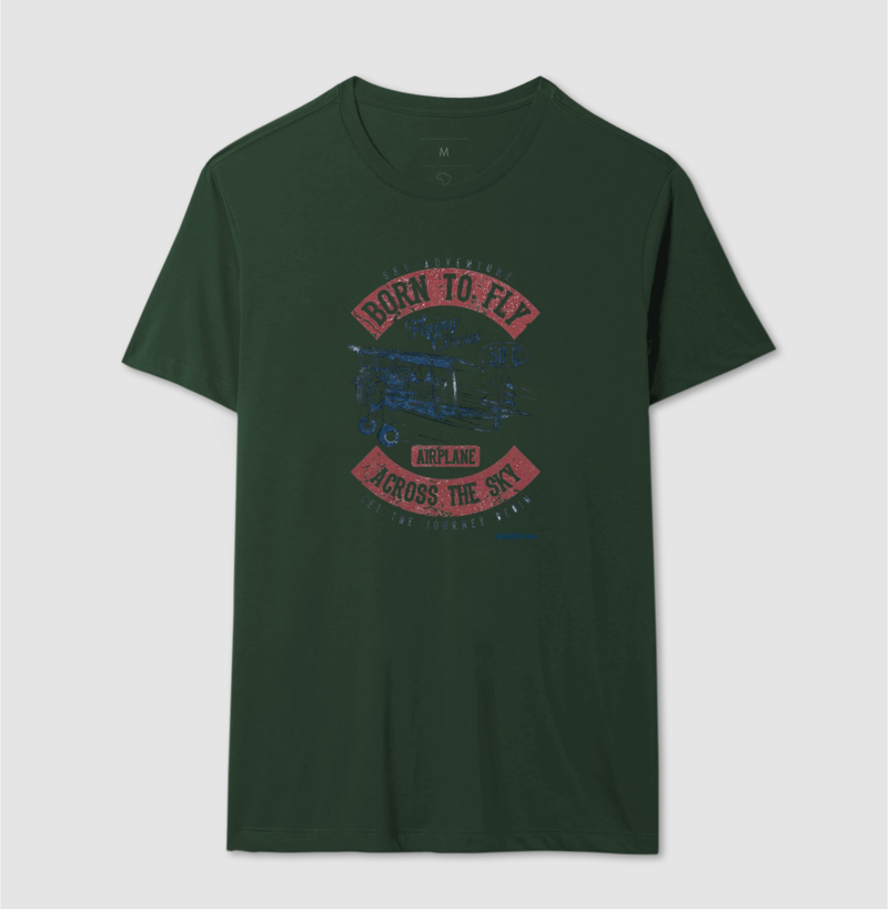 CAMISETA Vintage Born to fly - Imagem 9