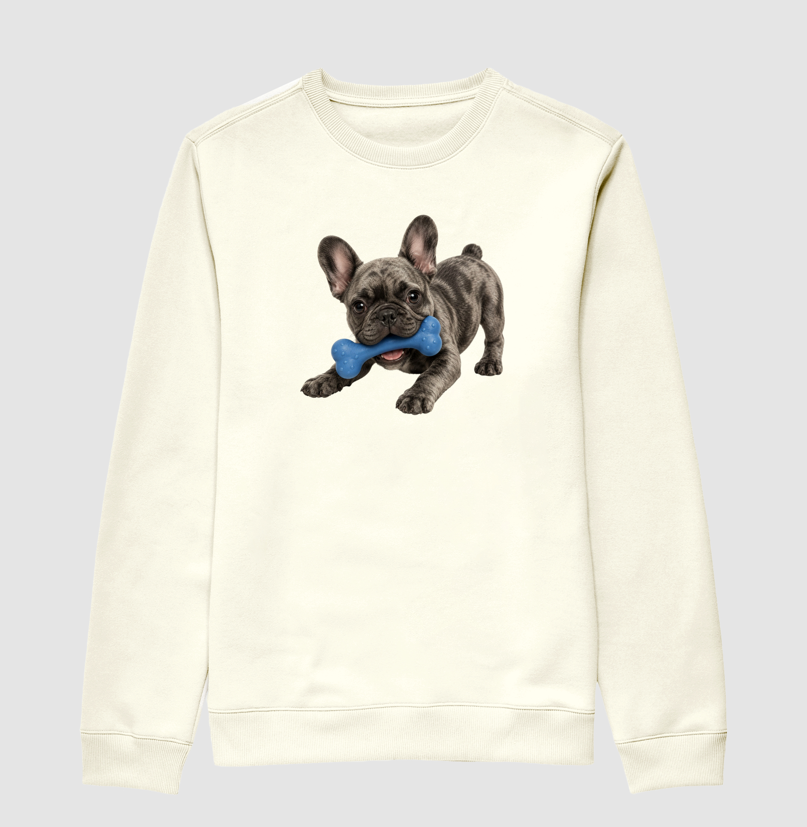 Bulldog (Buldogue) Francês Cinza - Desenho Animado - Imagem 2