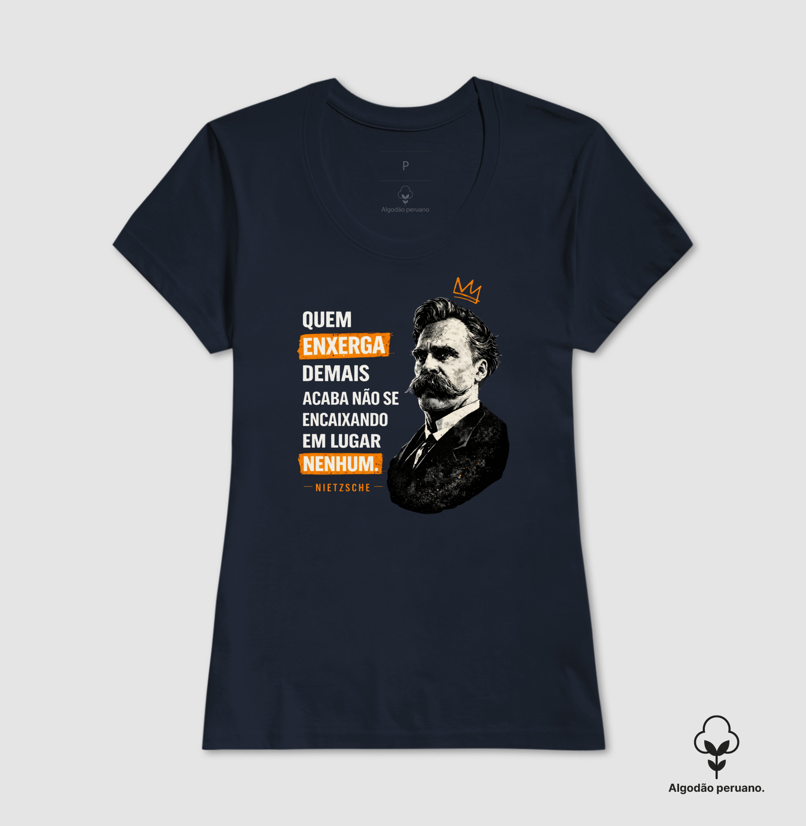 Filosofia Frase de Nietzsche "Quem enxerga demais" - Imagem 2