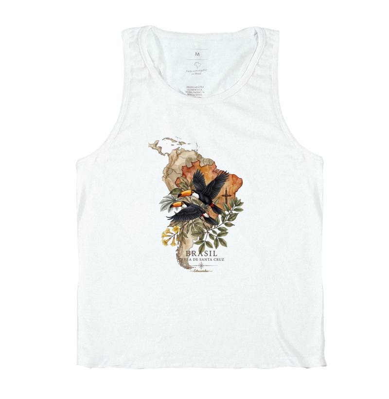 Camiseta Tucanos & Ipê - Brasil Terra de Santa Cruz - Fé, História e Natureza - Imagem 2