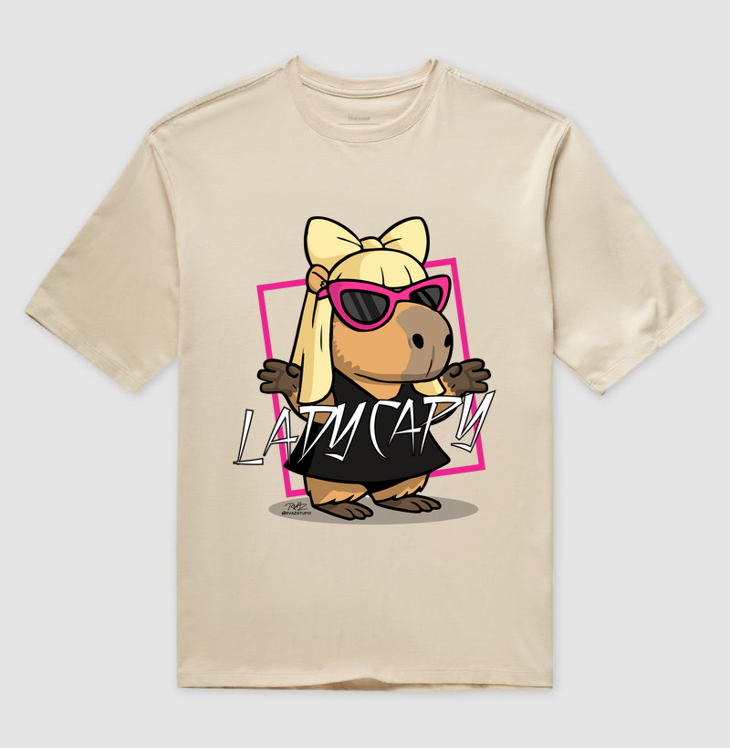 Camiseta Capivara Lady Capy - Imagem 3
