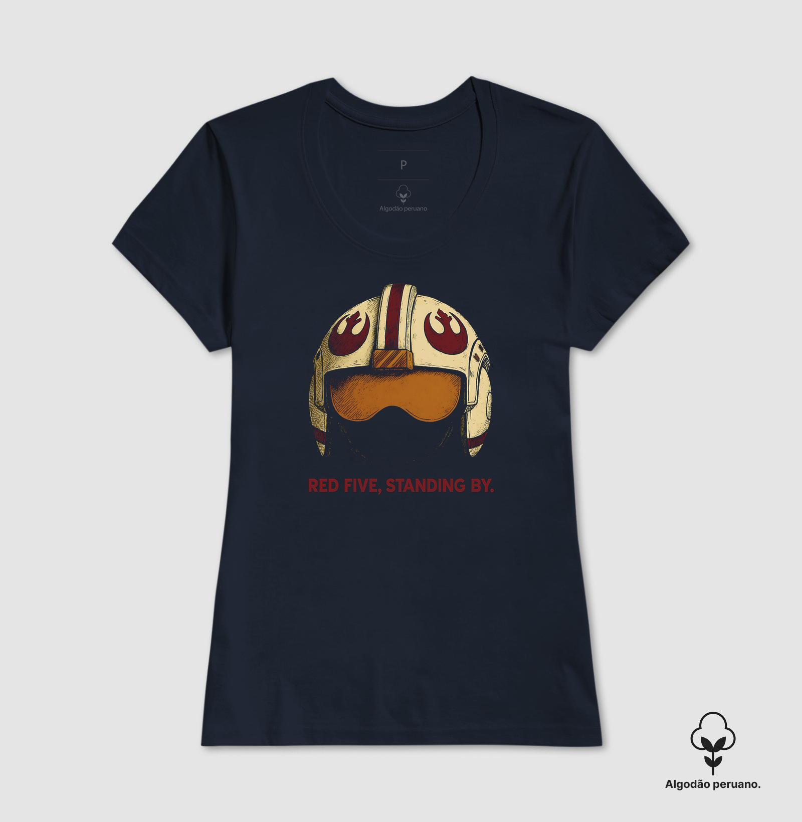 Camiseta Algodão Peruano Red Five - Imagem 5