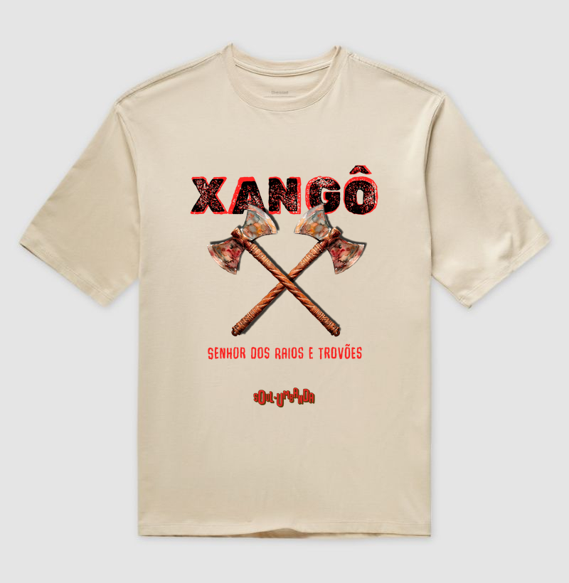 oversized XANGÔ senhor dos raios e trovões unissex - Imagem 3